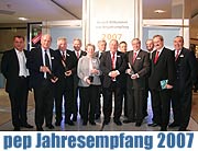 Jahresempfang mit Verleihung des pep-Oscars am 28.01.2007 - "Sympathicus 2006" Verleihung an Uli Hoeneß, Hans Podiuk, Helmut Schmid, Renate Wirthmann und Herbert Bergmaier (©Foto: 